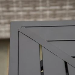 Outsunny 34 Inch Outdoor Propane Gas Fire Pit Table, 50,000 BTU Auto-Ignition Square Wicker-effect Gas Firepit With Glass Wind Guard, Lid, Lava Rocks, Steel Base, CSA Certification, Black -Outsunny lxW83517ed30ddfa2