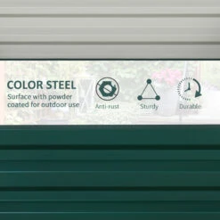 Outsunny 2pc 23.5'' Elevated Herb & Vegetable Planting Box Kit W/ Versatile Uses, Green -Outsunny n4Tc6217e6d45e4fe