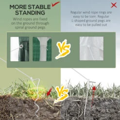 Outsunny 10' X 30' Party Tent, Event Shelter Gazebo With Removable Mesh Side Walls, Green -Outsunny n6T88c18162b5734e