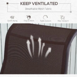 Outsunny Gliding Lounge Rocker For Indoor/Outdoor Use W/ Water-Resistant Material - Brown -Outsunny n8lb1018162b0a2e0