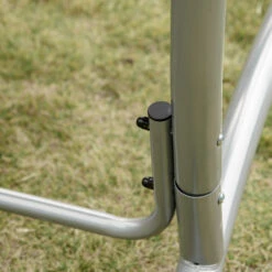 Outsunny 3-Seat Outdoor Porch Swing Chair, Patio Swing Glider With Adjustable Canopy, Breathable Seat, And Steel Frame For Garden, Poolside, Backyard, Blue -Outsunny nEOa19180b6ff3681