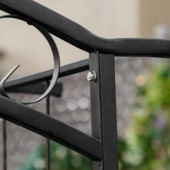 Outsunny 7Ft Outdoor Garden Arbor, Wedding Arch For Ceremony, Trellis With Scrollwork Design, Ideal For Climbing Vines And Plants -Outsunny nY5d4d18243e77b9b