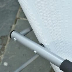 Outsunny Zero Gravity Rocking Chair Outdoor Chaise Lounge Chair Recliner Rocker With Detachable Pillow & Durable Weather-Fighting Fabric For Patio, Deck, Pool, Grey -Outsunny ncC1d817e68fb494d