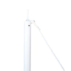 Outsunny Sun Sail Shade Canopy Adjustable Installation Pole/Pipe Kit White -Outsunny nj57561821eaa5af8