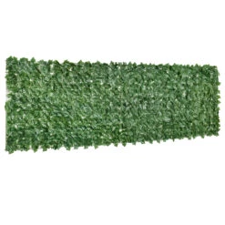Outsunny 118" X 39" Artificial Ivy Privacy Fence, Wall Screen Faux Greenery, Leaves Decoration For Outdoor Garden, Backyard Décor, Balcony, Patio, Dark Green -Outsunny o6Wdaa180204d0796