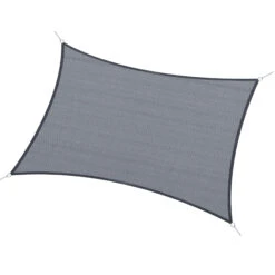 Outsunny 13' X 20' Rectangle Sun Shade Sail Canopy Outdoor Shade Sail Cloth For Patio Deck Yard With D-Rings And Rope Included - Gray 24 Outsunny 13' X 20' Rectangle Sun Shade Sail Canopy Outdoor Shade Sail Cloth For Patio Deck Yard With D-Rings And Rope Included - Gray -Outsunny oCR98a1831bfcb762