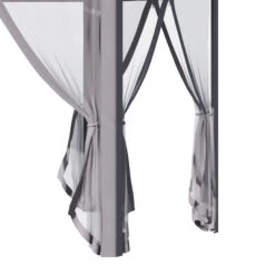 Outsunny 11' X 13' Pop Up Gazebo Canopy Tent With Zippered Mesh Sidewalls And Carrying Bag, Event Tent Shelter For Patio Garden Backyard, Gray -Outsunny oEcfc917f6e811607