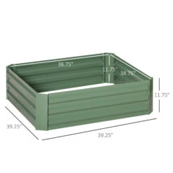 Outsunny Set Of 2 Raised Garden Bed Galvanized Steel Planter Boxes Easy Quick Setup 11 Outsunny Set Of 2 Raised Garden Bed Galvanized Steel Planter Boxes Easy Quick Setup -Outsunny pGB88717e6969221b