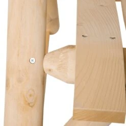 Outsunny Outdoor Wooden Rocking Chair, Rustic Adirondack Rocker With Slatted Seat, High Backrest, Armrests For Patio, Garden, And Porch, Large, Natural -Outsunny pPxb0717ed357055f