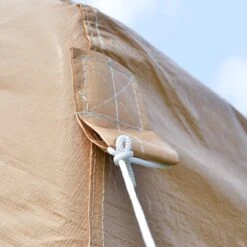 Outsunny 10' X 20' Heavy Duty Outdoor Carport Awning/Canopy With Weather-Fighting Material & Anchor Kit, Brown 25 Outsunny 10' X 20' Heavy Duty Outdoor Carport Awning/Canopy With Weather-Fighting Material & Anchor Kit, Brown -Outsunny pgpb8817e69b254ab