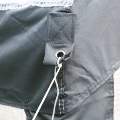 Outsunny 12' L X 7' W X 7' H Outdoor Walk-In Tunnel Greenhouse, Garden Warm Hot House With Roll Up Windows, Zippered Door, And Weather Cover, White/Dark Grey -Outsunny pmid4d180fe68a68c