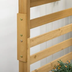 Outsunny Wooden Lattice Trellis With 5 Hanging Planter Boxes, Freestanding Flower Display Stand For Patio, Garden, Balcony, Porch 16 Outsunny Wooden Lattice Trellis With 5 Hanging Planter Boxes, Freestanding Flower Display Stand For Patio, Garden, Balcony, Porch -Outsunny poHd4d188c3b8e175