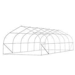 Outsunny 26' X 10' X 7' Walk-In Greenhouse Tunnel, Large Gardening Hot House With 12 Windows, 2 Net Protected Zipper Screen Doors For Backyard, Green 15 Outsunny 26' X 10' X 7' Walk-In Greenhouse Tunnel, Large Gardening Hot House With 12 Windows, 2 Net Protected Zipper Screen Doors For Backyard, Green -Outsunny qBO7561867e12fef1