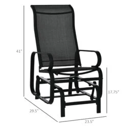 Outsunny Outdoor Patio Sling Fabric Swing Glider Rocker Chair -Outsunny qdxc1718162b0a437