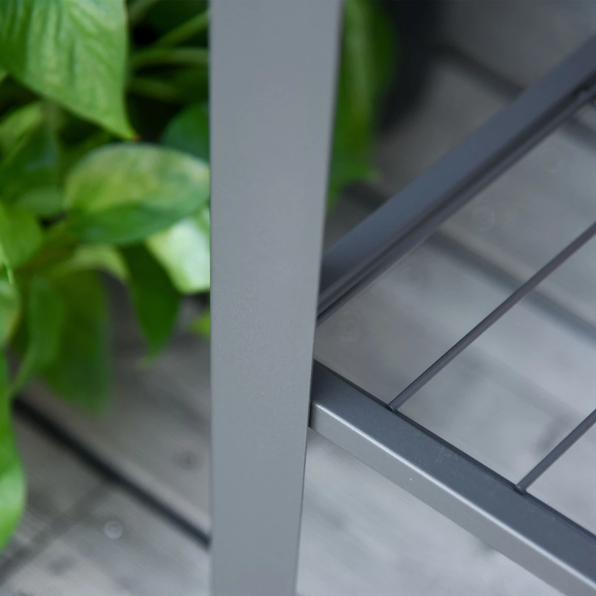 Outsunny 41" X 15" X 32" Raised Garden Bed Elevated With Wheels, Metal Elevated Planter Box With Bottom Shelf For Storing Tools & Water Drainage Hole, Grey 12 Outsunny 41" X 15" X 32" Raised Garden Bed Elevated With Wheels, Metal Elevated Planter Box With Bottom Shelf For Storing Tools & Water Drainage Hole, Grey - Image 12