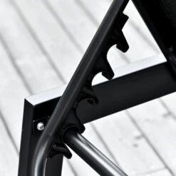 Outsunny Outdoor Lounge Chair, Patio Lounger With 5-Position Reclining Backrest And 2 Wheels For Poolside, Beach, Lawn, Black 18 Outsunny Outdoor Lounge Chair, Patio Lounger With 5-Position Reclining Backrest And 2 Wheels For Poolside, Beach, Lawn, Black -Outsunny qy7d4d17fb9708409