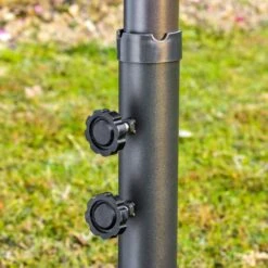 Outsunny Patio Umbrella 15' Steel Rectangular Outdoor Double Sided Market With Base, UV Sun Protection & Easy Crank For Deck Pool Patio, Beige -Outsunny r6Je5117e6a697376