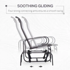 Outsunny Gliding Lounger Chair, Outdoor Swinging Chair With Smooth Rocking Arms And Lightweight Construction For Patio Backyard, Beige 12 Outsunny Gliding Lounger Chair, Outdoor Swinging Chair With Smooth Rocking Arms And Lightweight Construction For Patio Backyard, Beige -Outsunny rLma0918162b0a246