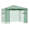 Outsunny 10' X 10' X 8' Portable Pop-up Walk-in Greenhouse With Roll-up Door & 2 Windows For Growing Flowers, Herbs, Vegetables