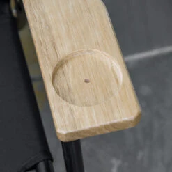 Outsunny Double Folding Camping Chair, Loveseat For 2 Adults, Portable Camping Couch With Wood Armrest & Cupholders, For Backpacking, Beach, Sports Travel, Black -Outsunny rfEd4d18123778ed8