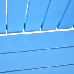 Outsunny Wooden Adirondack Chair, Outdoor Patio Lawn Chair With Cup Holder, Lawn Furniture, Classic Lounge For Deck, Garden, Backyard, Fire Pit, Blue -Outsunny sjRade17fbee038c1