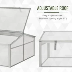 Outsunny 39" Aluminum Vented Cold Frame Mini Greenhouse Kit With Adjustable Roof, Polycarbonate Panels, & Strong Design 19 Outsunny 39" Aluminum Vented Cold Frame Mini Greenhouse Kit With Adjustable Roof, Polycarbonate Panels, & Strong Design -Outsunny soYdf817e69fb93d4