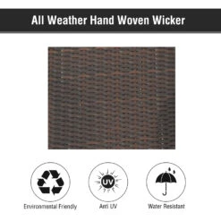 Outsunny Reclining Chaise Lounge Chair, Thickly Cushioned, Headrest, Armrests, Rolling Outdoor Plastic Rattan Sun Bathing Chair With Wheels For Poolside, Pool, Patio, Mixed Brown -Outsunny tCO7f417e6c0e993c