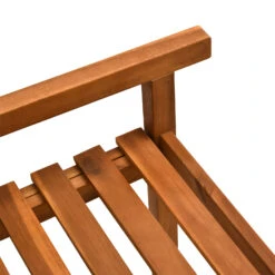 Outsunny Acacia Wood Outdoor Slatted Tete A Tete Bench Chair With Umbrella Hole -Outsunny tGo3d617f91621d26