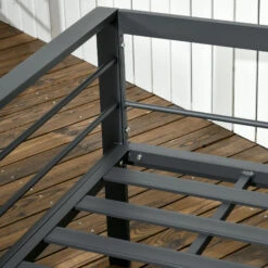 Outsunny Patio Furniture Set 4 Pieces, Outdoor Conversation Set With Water-Resistant Cushions, Coffee Table, 3-Seater Sofa, 2 Chairs For Backyard Porch, Poolside, Balcony, Gray -Outsunny tQg3d618638b1af8a