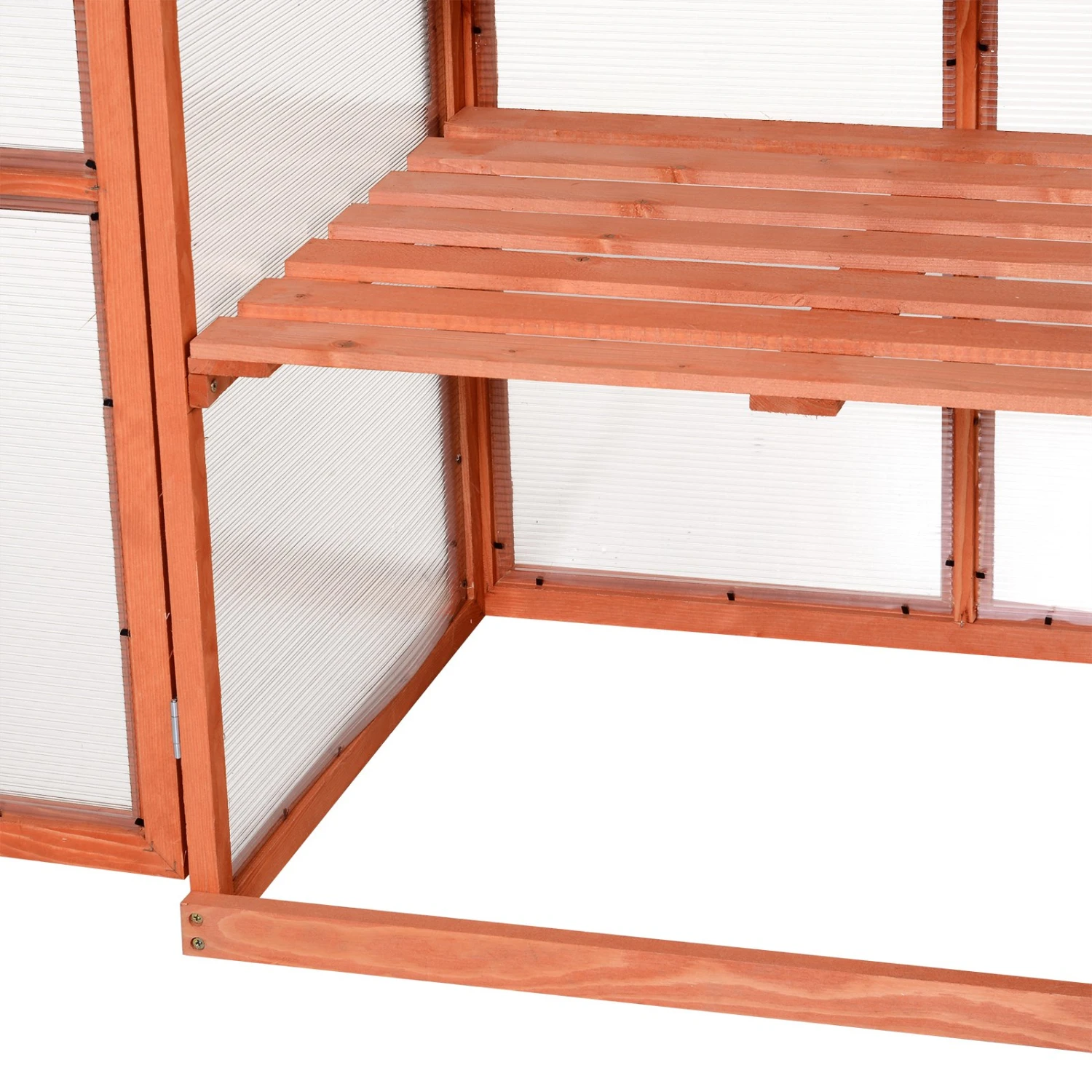 Outsunny Wooden Cold Frame Greenhouse Small Mini Planter Box, 30" L X 24" W X 44" H, Natural 13 Outsunny Wooden Cold Frame Greenhouse Small Mini Planter Box, 30" L X 24" W X 44" H, Natural - Image 13