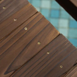 Outsunny 4.7ft Garden Bridge Arc Wood Footbridge Decorative Pond Bridge, Stained Wood -Outsunny tod3d617f39f50a43