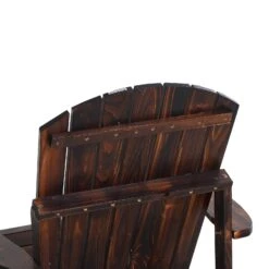 Outsunny Wooden Adirondack Chair, Outdoor Patio Lawn Chair With Cup Holder, Weather Resistant Lawn Furniture, Classic Lounge For Deck, Garden, Backyard, Fire Pit, Brown 29 Outsunny Wooden Adirondack Chair, Outdoor Patio Lawn Chair With Cup Holder, Weather Resistant Lawn Furniture, Classic Lounge For Deck, Garden, Backyard, Fire Pit, Brown -Outsunny u6icb317e71d9bfc3
