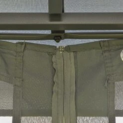 Outsunny 10' X 10' Patio Gazebo With Corner Frame Shelves, Double Roof Outdoor Gazebo Canopy Shelter With Netting, For Patio, Wedding, Catering & Events, Gray -Outsunny ukdbbb17e681f90d8