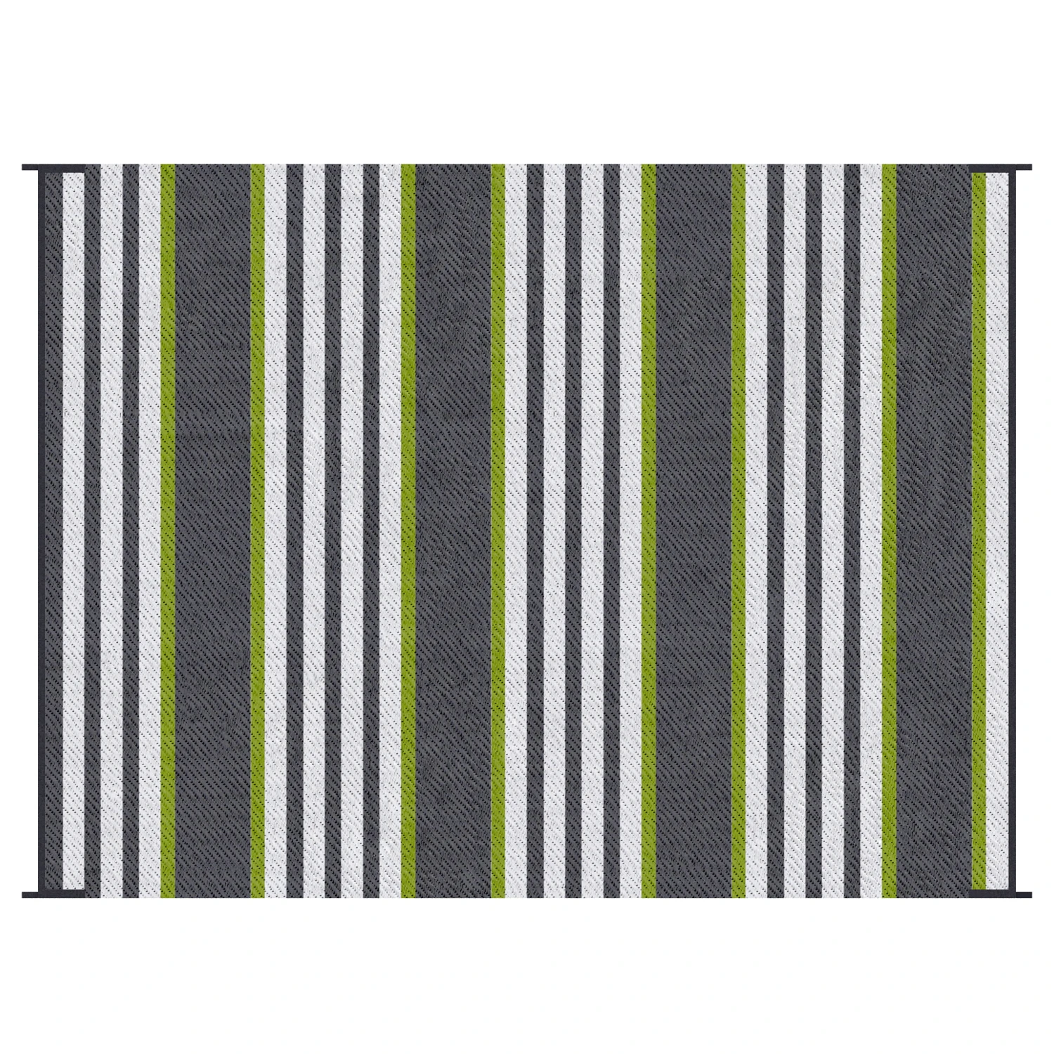 Outsunny Reversible Outdoor Rug Carpet, 9' X 12' Waterproof Plastic Straw Rug, Portable RV Camping Rugs With Carry Bag, Large Floor Mat For Backyard, Deck, Picnic, Beach, Green & Gray Striped 8 Outsunny Reversible Outdoor Rug Carpet, 9' X 12' Waterproof Plastic Straw Rug, Portable RV Camping Rugs With Carry Bag, Large Floor Mat For Backyard, Deck, Picnic, Beach, Green & Gray Striped - Image 8