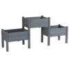 Outsunny 3 Tier Raised Garden Bed Freestanding Planter Box For Vegetables, Herb, Flowers