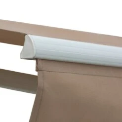 Outsunny 8' X 7' Patio Retractable Awning, Manual Exterior Sun Shade Deck Window Cover, Brown -Outsunny wMp0b917e6c57d270