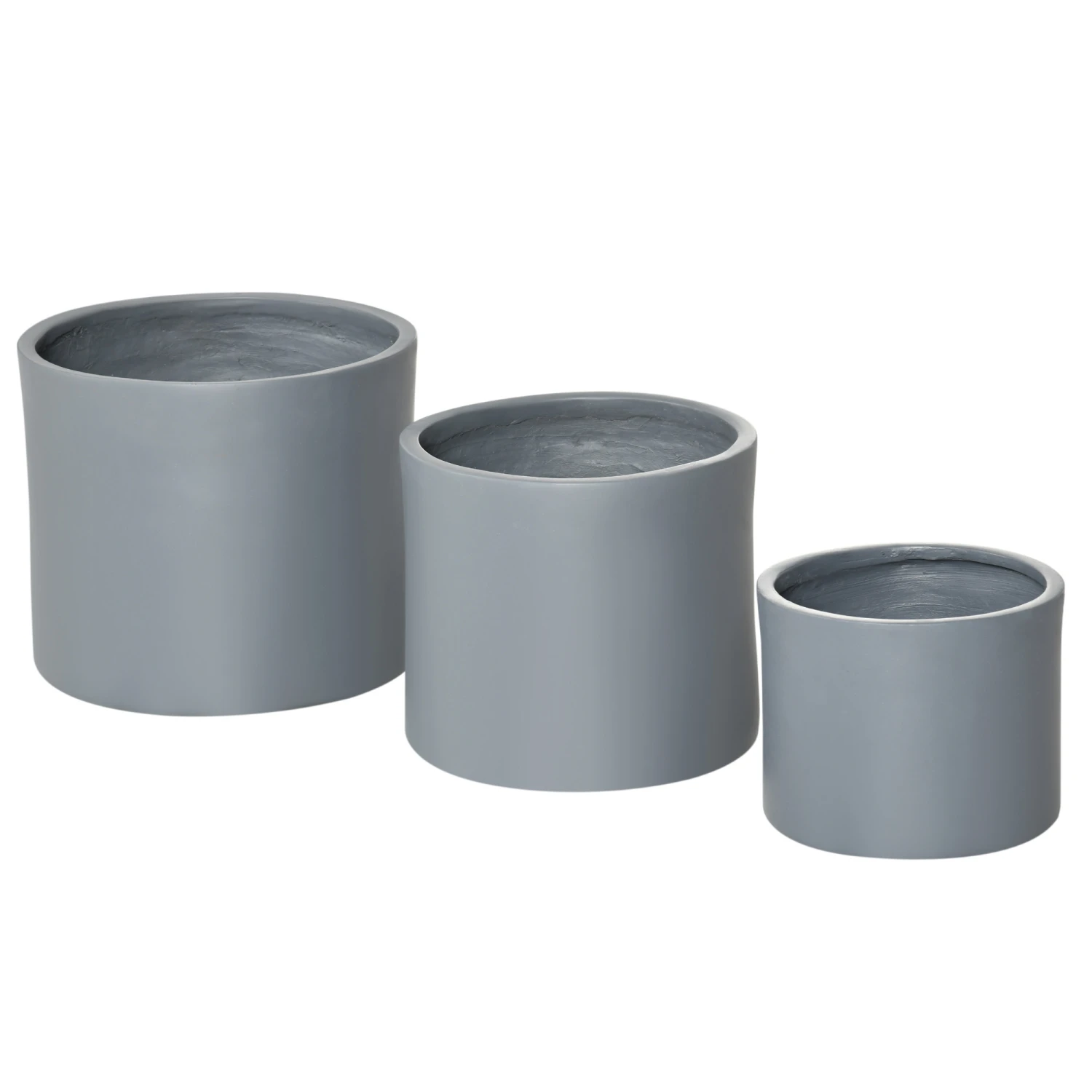 Outsunny Set Of 3 Outdoor Planter Set, 13/11.5/9in, MgO Flower Pots With Drainage Holes, Outdoor Ready & Stackable Plant Pot For Indoor, Entryway, Patio, Yard, Garden 9 Outsunny Set Of 3 Outdoor Planter Set, 13/11.5/9in, MgO Flower Pots With Drainage Holes, Outdoor Ready & Stackable Plant Pot For Indoor, Entryway, Patio, Yard, Garden - Image 9