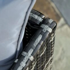 Outsunny 3 Piece Patio Furniture Set, Rattan Outdoor Sofa Set With Chaise Lounge & Loveseat, Soft Cushions, Tempered Glass Table, L-Shaped Sectional Couch, Light Gray -Outsunny wWS88617e698dc214