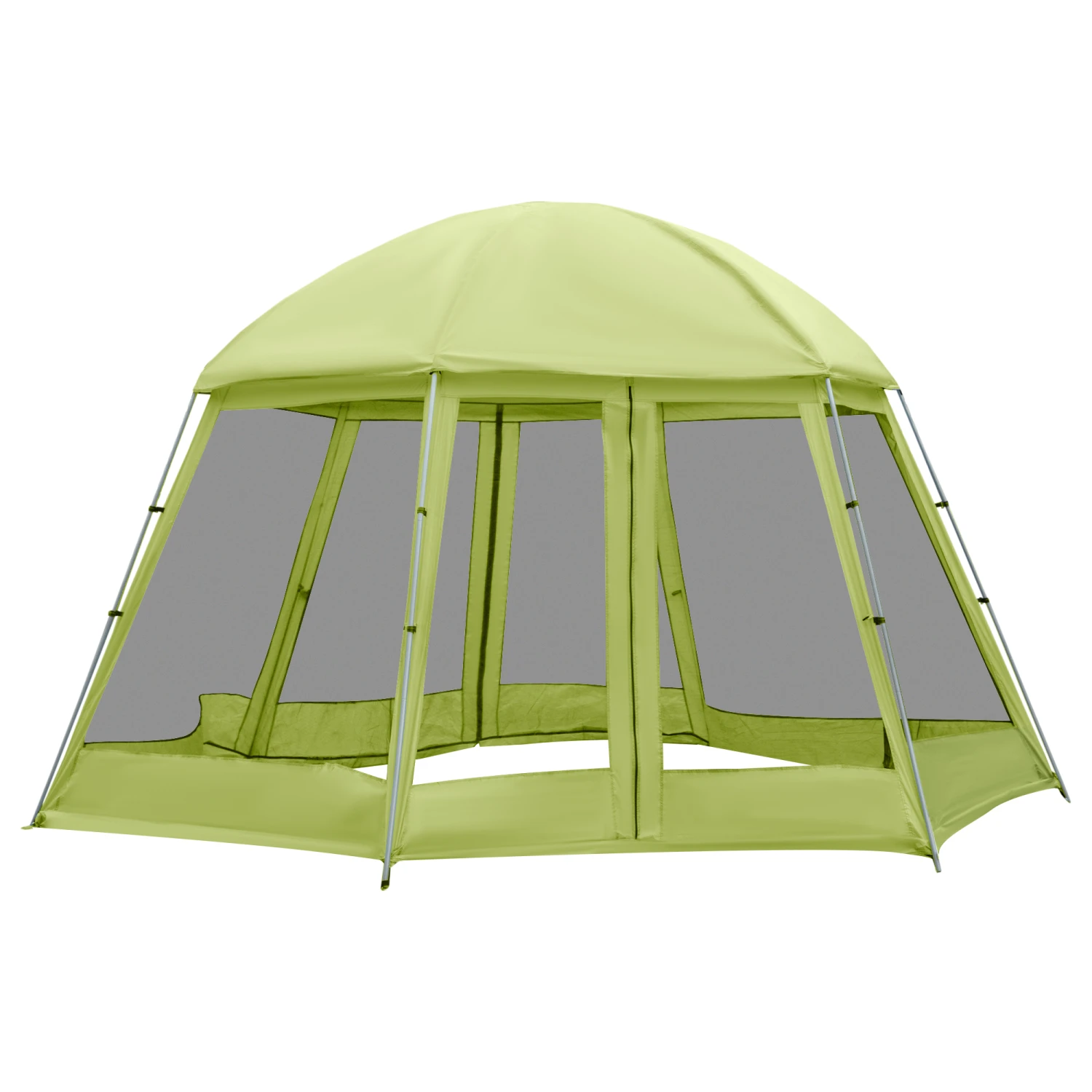 Outsunny Large Screen Tent, Hang Hook For Lantern At Night, 6-8 Person Tent Screen House, 2 Doors For Multiple-Person Entry, Breathable Outdoor Net Canopy Tent, Dome, 16' X 16', Green 1 Outsunny Large Screen Tent, Hang Hook For Lantern At Night, 6-8 Person Tent Screen House, 2 Doors For Multiple-Person Entry, Breathable Outdoor Net Canopy Tent, Dome, 16' X 16', Green