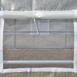 Outsunny 26' X 10' X 7' Walk-In Greenhouse Tunnel, Large Gardening Plant Hot House With Zipper Doors For Backyard, White -Outsunny xIc3d617f2768bf5d