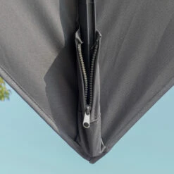 Outsunny 10FT Cantilever Patio Umbrella With Solar LED Lights & Power Bank, Double Top Outdoor Offset Umbrella With 360° Rotation, 4-Position Tilt, Crank & Cross Base For Garden Deck Pool, Grey 19 Outsunny 10FT Cantilever Patio Umbrella With Solar LED Lights & Power Bank, Double Top Outdoor Offset Umbrella With 360° Rotation, 4-Position Tilt, Crank & Cross Base For Garden Deck Pool, Grey -Outsunny xKt3d61800832ea14