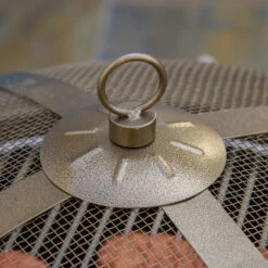 Outsunny Outdoor Fire Pit With Grill Cooking Grate, Cover, Fire Poker For Patio -Outsunny yVld4d17f777c49fe