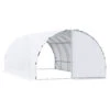 Outsunny 20' X 10' X 7' Large Walk-in Greenhouse, Steel Frame, PE Cover, 2 Zipper Doors, Outdoor Tunnel Hoop Hot House Kit For Tropical Plants, Flowers, Herbs & Vegetables, White