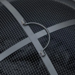 Outsunny Outdoor Fire Pit, 24 Inch Metal Wood Burning Fireplace With Spark Cover, Poker, Woodgrain Design For Patio, Picnic, Backyard, Light Brown -Outsunny yhN3d61860bec0461