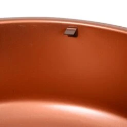 Outsunny Copper-Colored Round Basin Wood Fire Pit Bowl With Organic Black Base, A Wood Poker & Mesh Screen For Embers 25 Outsunny Copper-Colored Round Basin Wood Fire Pit Bowl With Organic Black Base, A Wood Poker & Mesh Screen For Embers -Outsunny yzj01e17e67c3fb89