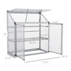 Outsunny 3 Tier Greenhouse Outdoor Plant Garden Transparent Sunlight Board W / Foundation 11 Outsunny 3 Tier Greenhouse Outdoor Plant Garden Transparent Sunlight Board W / Foundation -Outsunny z1rc17186727c9daf