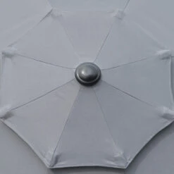 Outsunny 9' 3-Tier Patio Umbrella, Outdoor Market Umbrella With Crank And Push Button Tilt For Deck, Backyard And Lawn, Dark Grey -Outsunny zLoa19181088aac1c