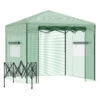 Outsunny 8' X 8' X 8' Portable Pop-up Walk-in Greenhouse With Roll-up Door & 2 Windows For Growing Flowers, Herbs, Vegetables