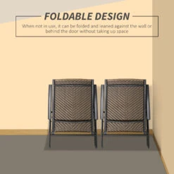 Outsunny 2-Piece PE Rattan Wicker Patio Recliner Set With Folding Design, Quality Steel Frame & All-Weather Build, Grey 20 Outsunny 2-Piece PE Rattan Wicker Patio Recliner Set With Folding Design, Quality Steel Frame & All-Weather Build, Grey -Outsunny zoI88217e6868cb09